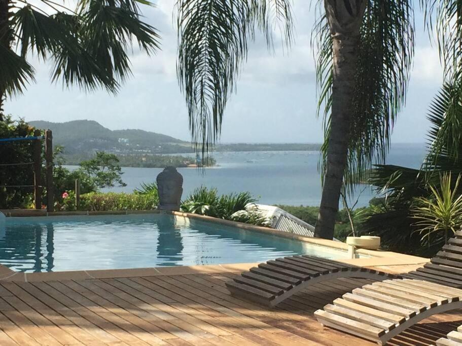 La Charmante Villa Coco Avec Magnifique Vue Mer Le Marin 外观 照片